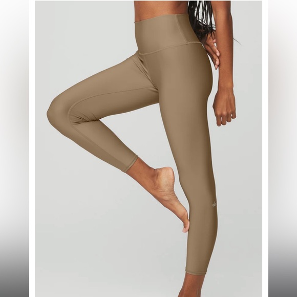 ALO Yoga Pants - ALO YOGA Tan High Waisted Leggings size small